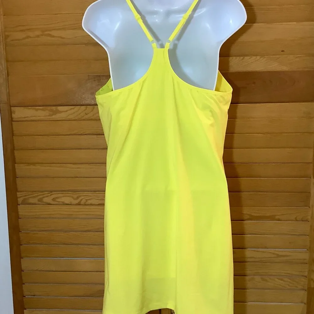 Strappy Dress /Jumper / Skort Medium Yellow Straps Pockets NWT. Target